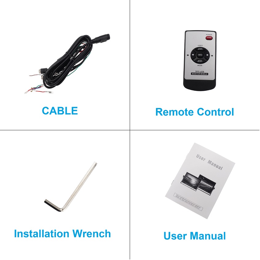 5" AHD 1080P Vehicle Monitor For Motorhomes & Vans