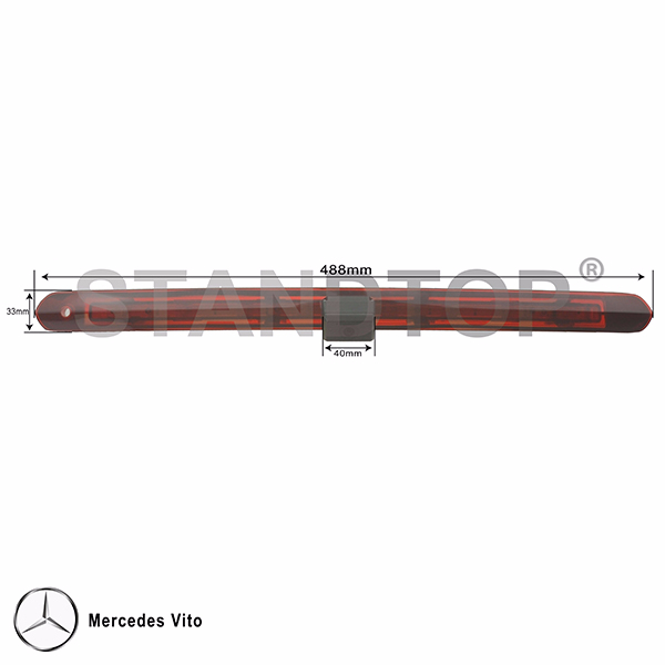 New 2016 Mercedes Benz Vito brake light reversing camera