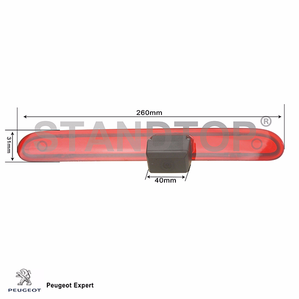 Peugeot Expert/Citroen SpaceTourer/Toyota ProAce(2016-present) brake light reversing camera