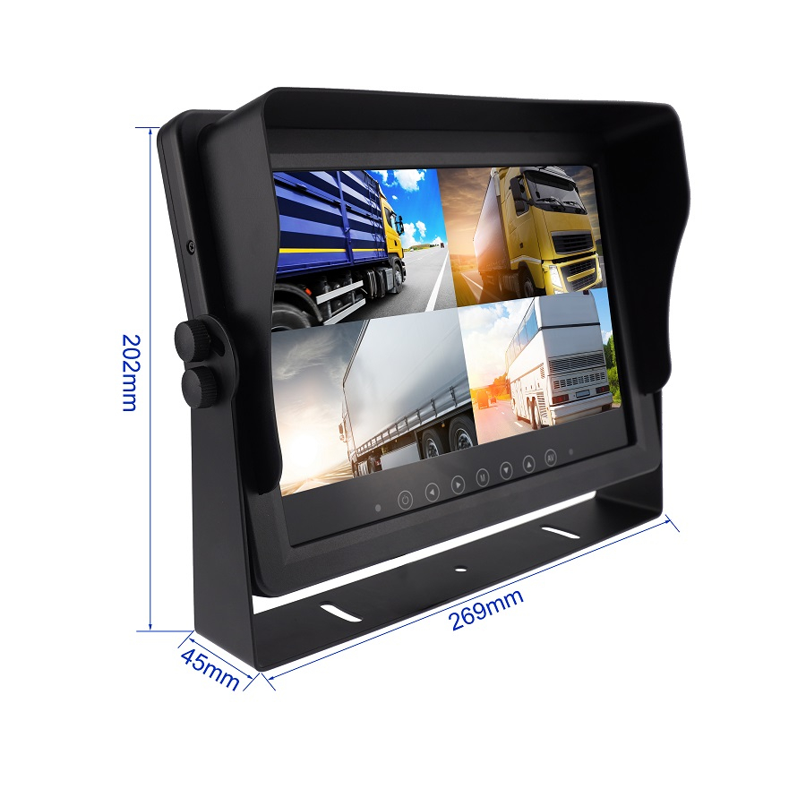 10.1inch HD 1080P Waterproof Quad Monitor