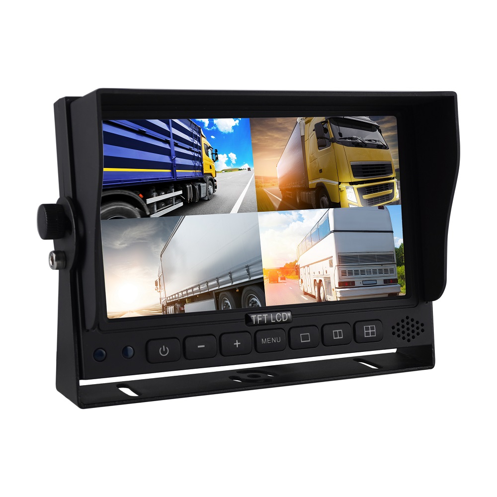 7 inch HD 1080P Quad Rearview monitor 