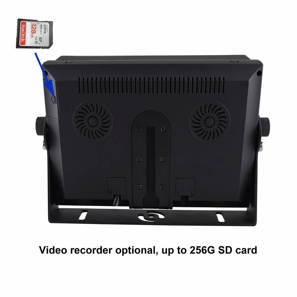 7 inch HD 1080P Quad Rearview monitor 