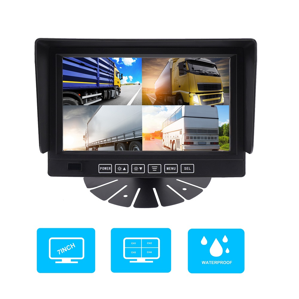 7Inch 1080P Quad Waterproof Monitor
