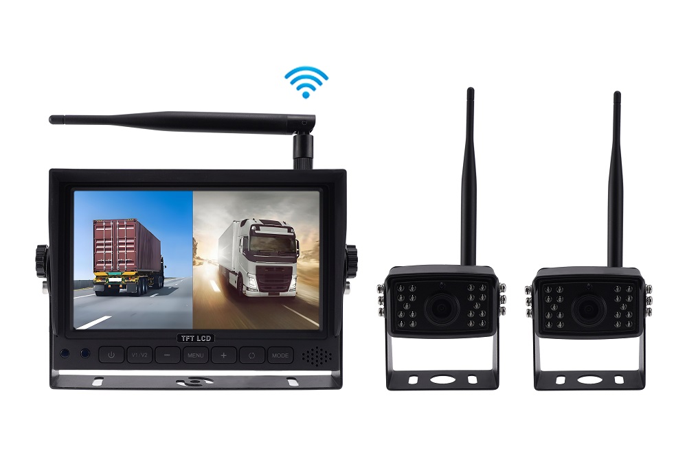 7Inch 2Ch Split 1080P Wireless Camera System