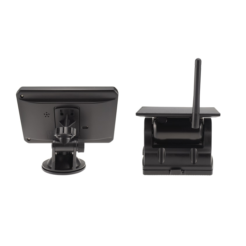 5" 1080p Monitor & Magnetic Solar Wireless Backup Camera Rechargeable System 
