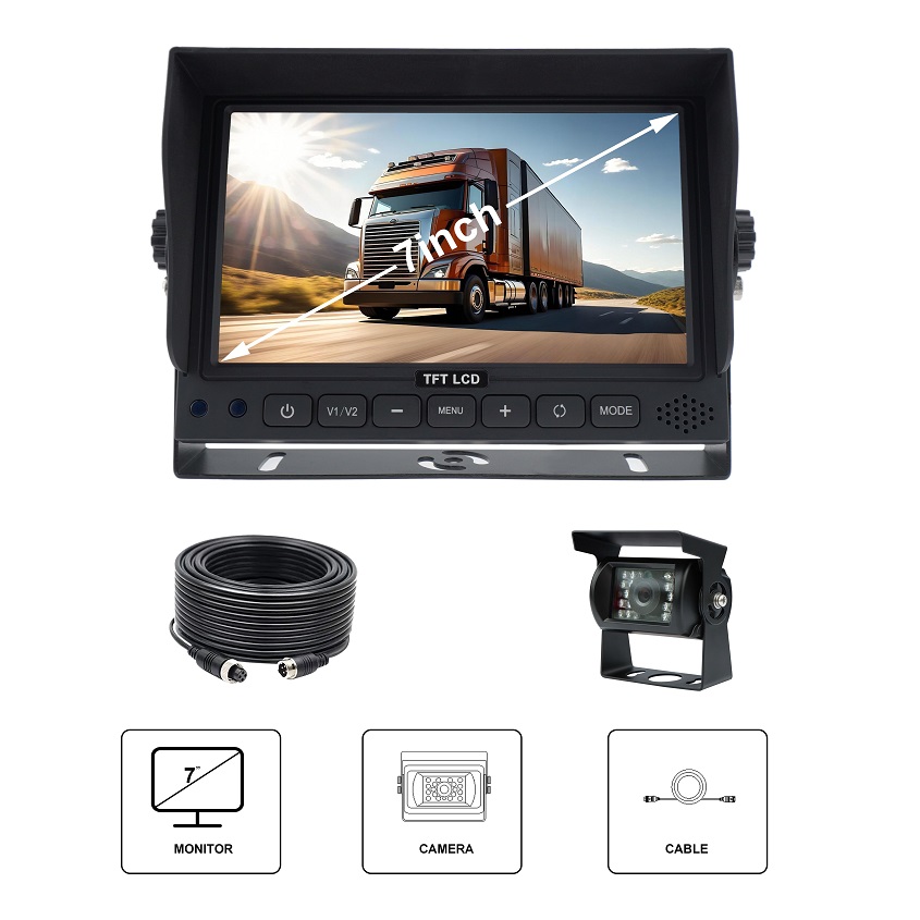 7-inch 1080p Wired Reversing Camera Kit