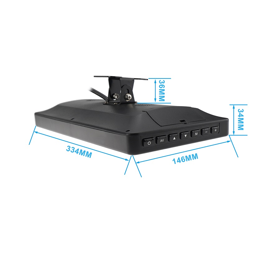 12.3" Digital Rear View Mirror with Dual Lens Camera for Trucks & Commercial Vehicles