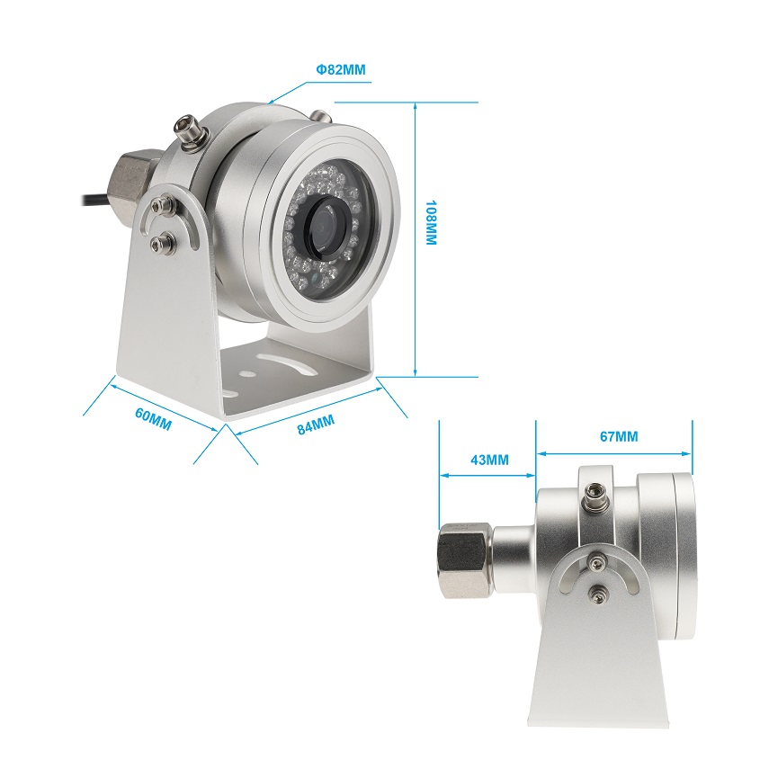 1080P Aluminum Alloy Anti-Explosion Camera for Fuel Tankers & Industrial Vehicles