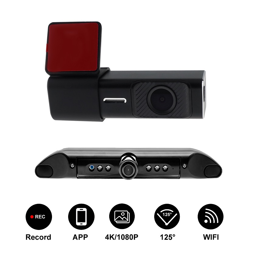 Commercial Hidden Dashcam & License Plate Mount Reversing Camera System