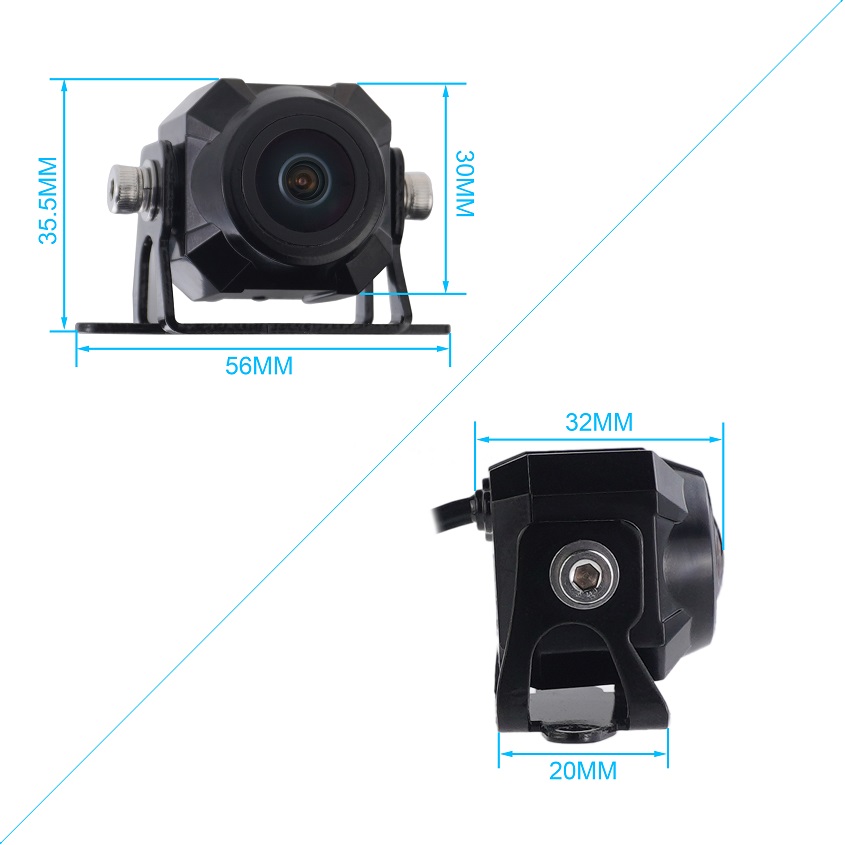 Mini IP69K Heated AHD 1080P Rear View Truck Camera